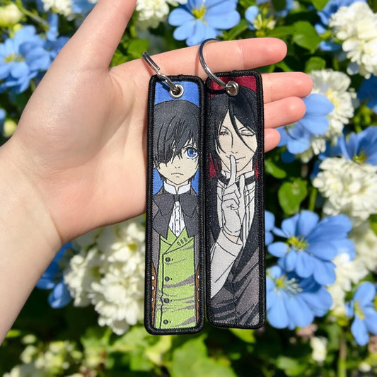 Victorian Duo Embroidered Keychain