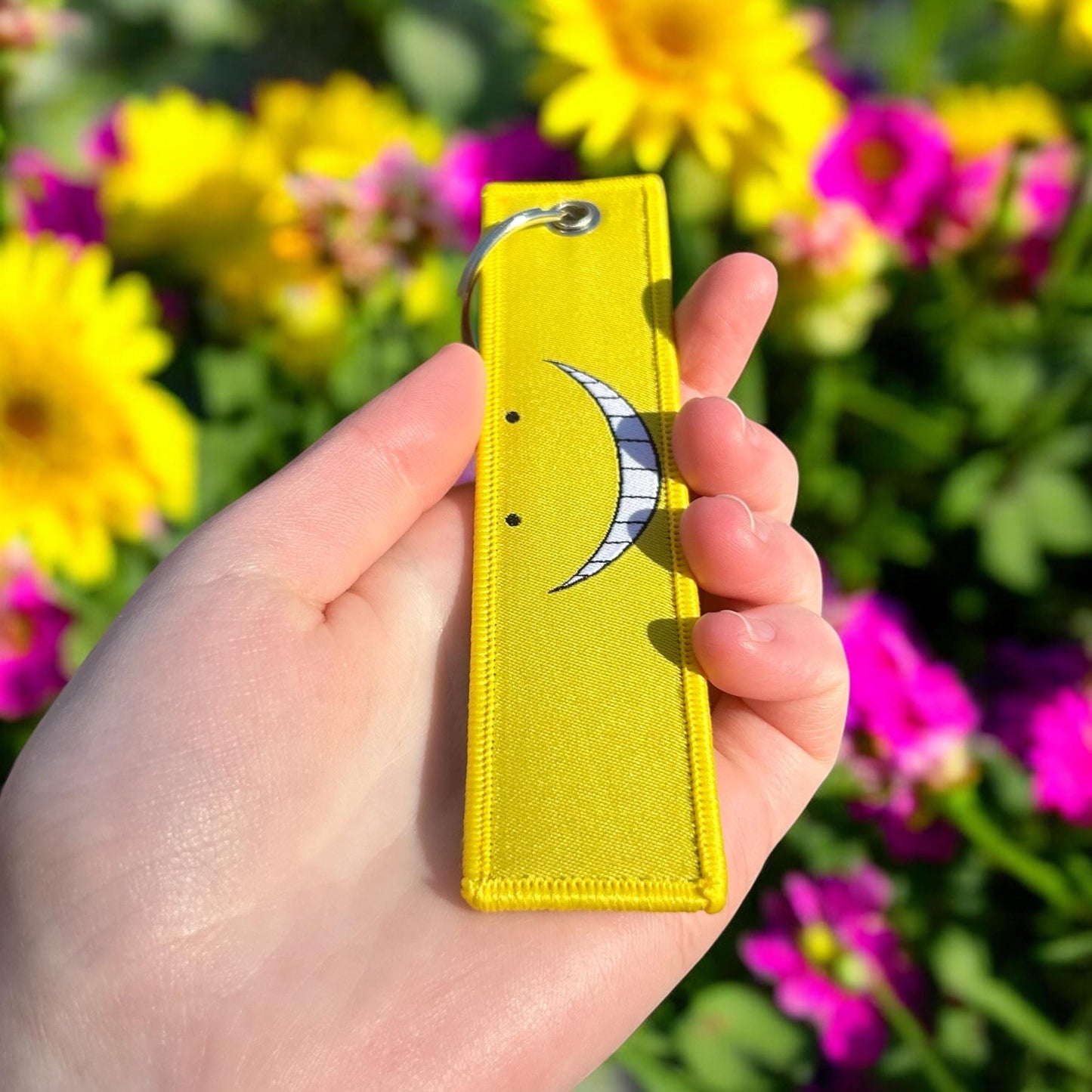 Mischievous Mentor Embroidered Keychain