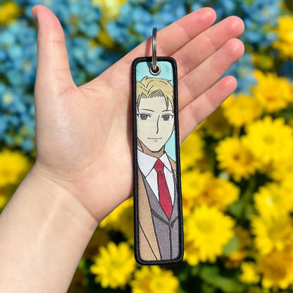 Secret Agent Embroidered Keychain