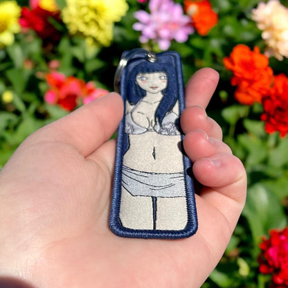 Gentle Ninja Embroidered Keychain