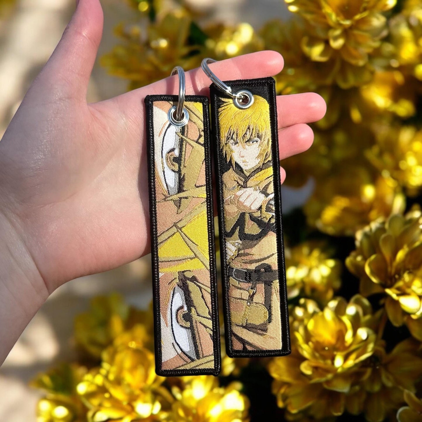 Vengeful Viking Embroidered Keychain