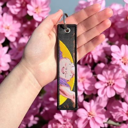 Playful Powerhouse Embroidered Keychain