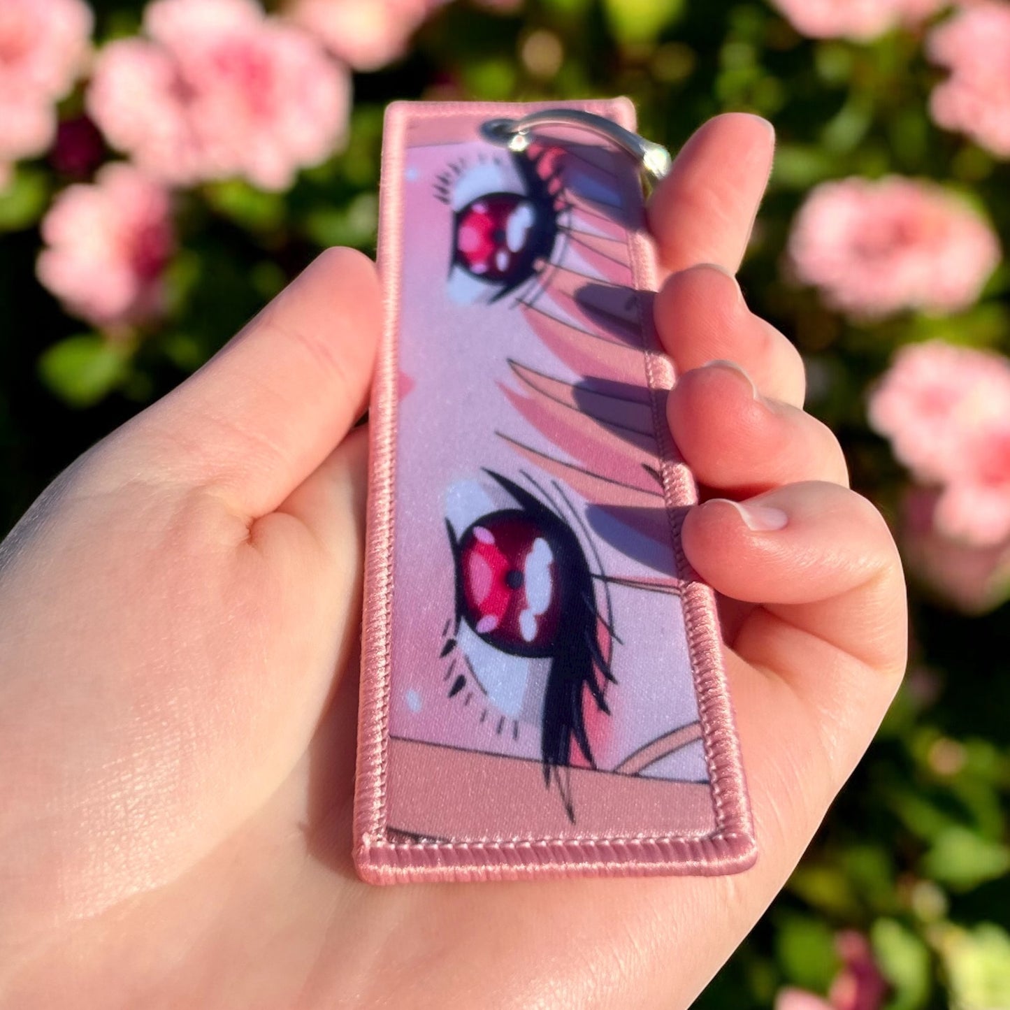 Playful Model Girl Keychain