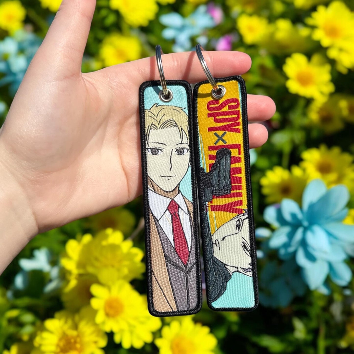 Secret Agent Embroidered Keychain