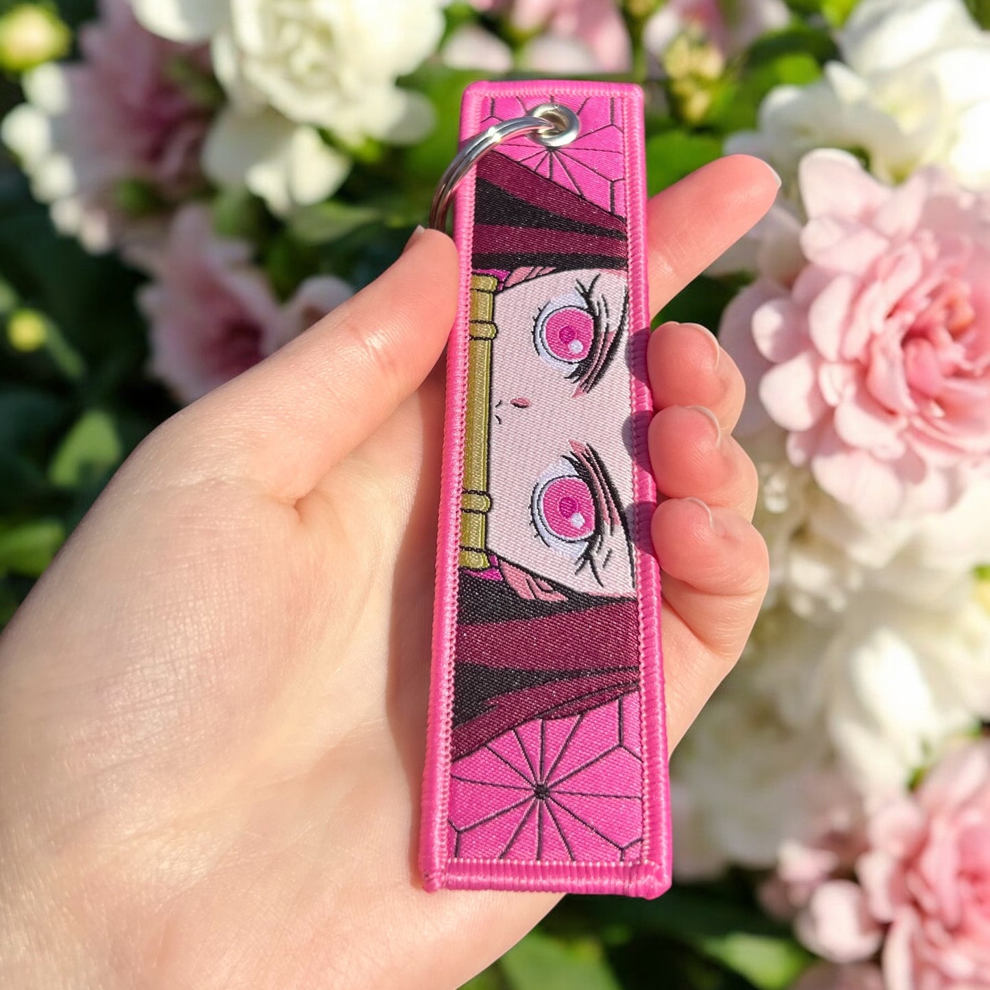 Gentle Fury Embroidered Keychain
