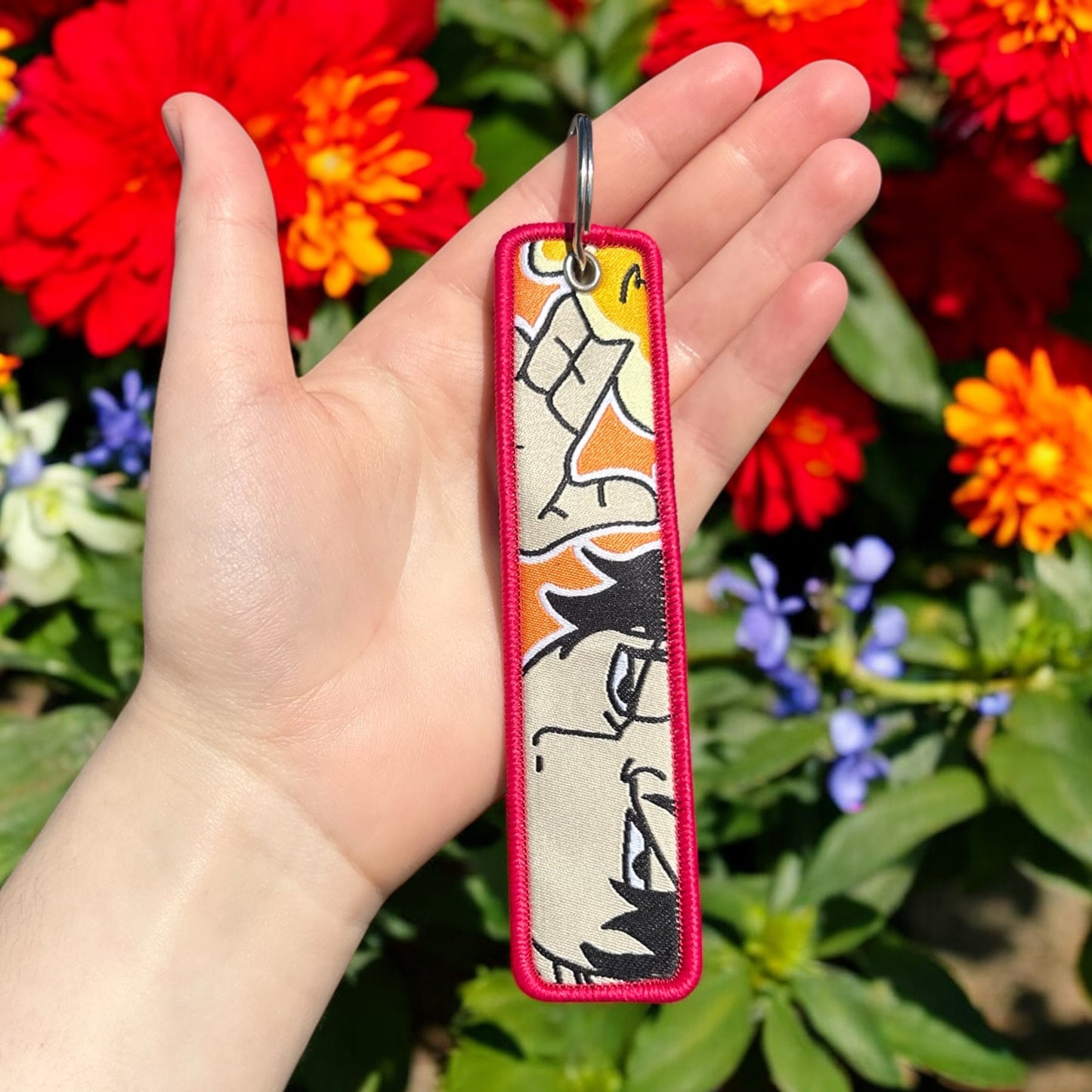 Crimson Tide Embroidered Keychain