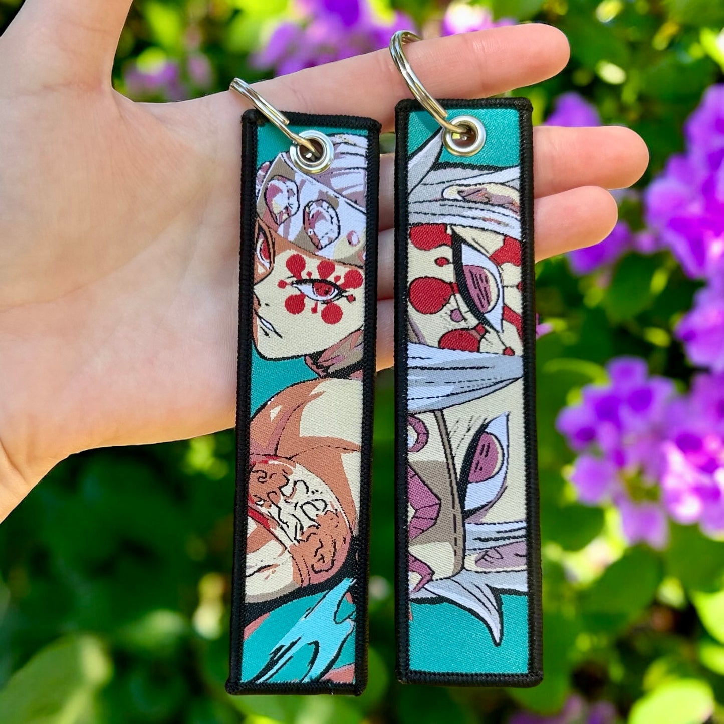 Flashy Ninja Embroidered Keychain