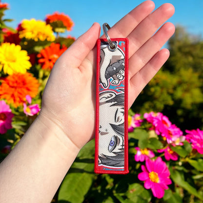 Bound By Devils Embroidered Keychain