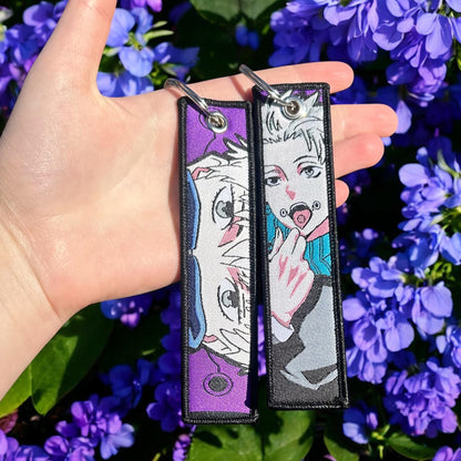 Cursed Speech Sorcerer Embroidered Keychain