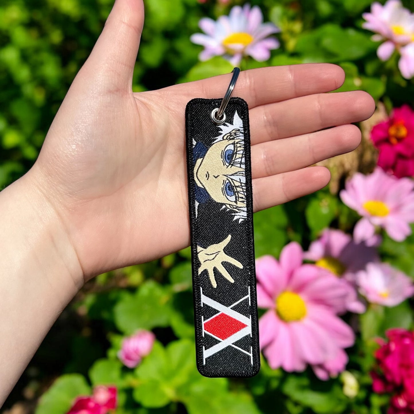 Silent Spark Embroidered Keychain