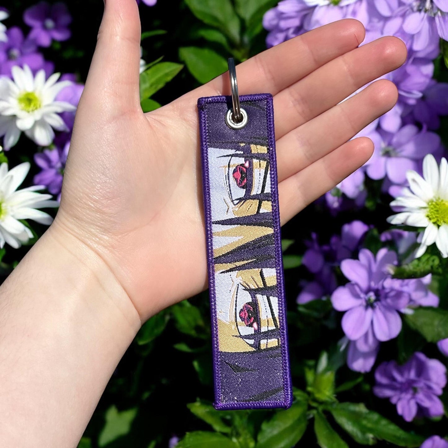 Cursed Eye Fighter Embroidered Keychain