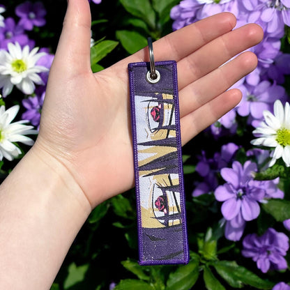 Cursed Eye Fighter Embroidered Keychain