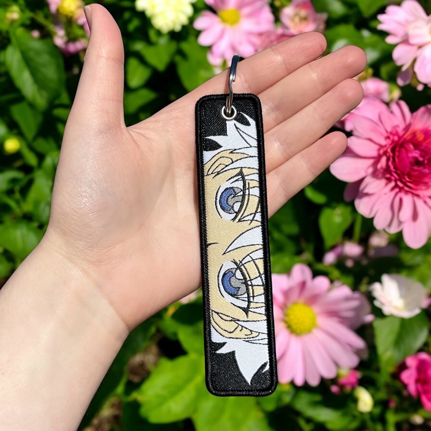 Silent Spark Embroidered Keychain