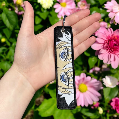 Silent Spark Embroidered Keychain