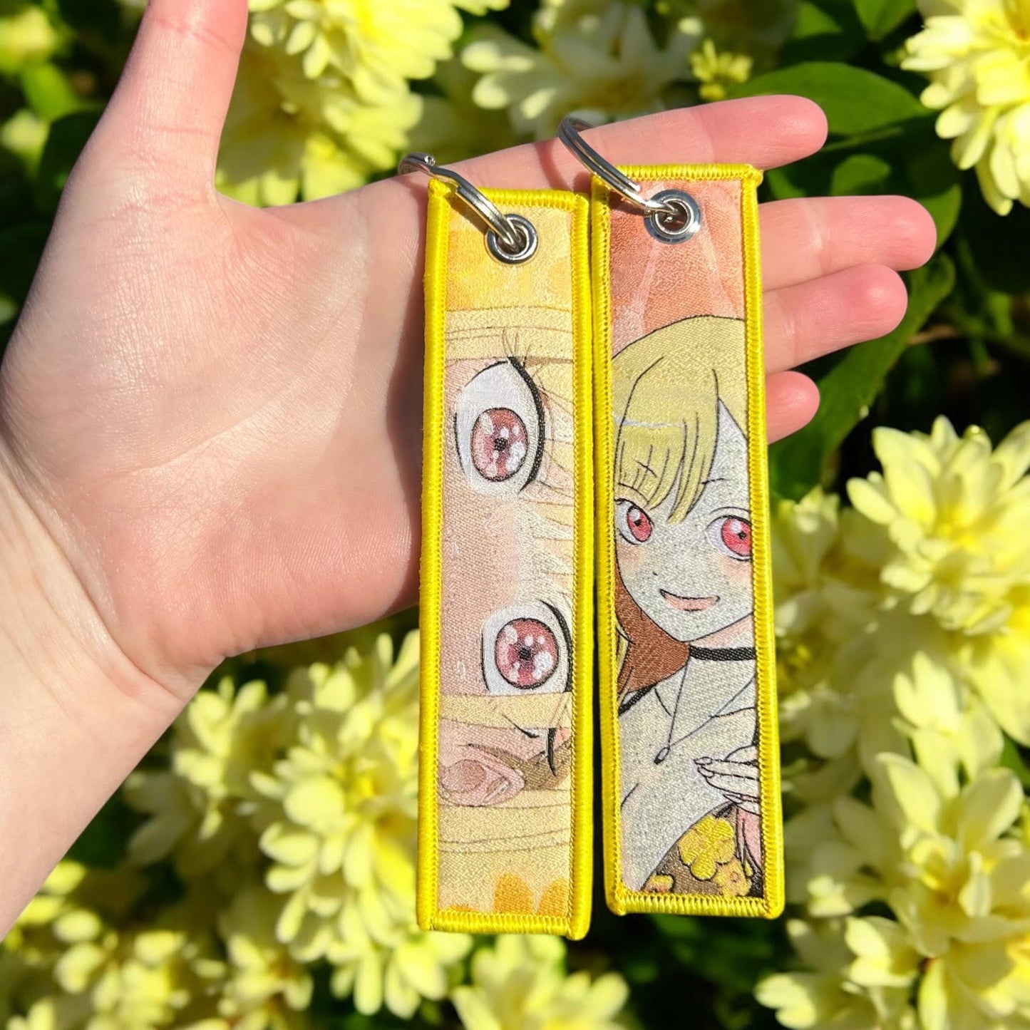 Kawaii Cosplay Girl Embroidered Keychain