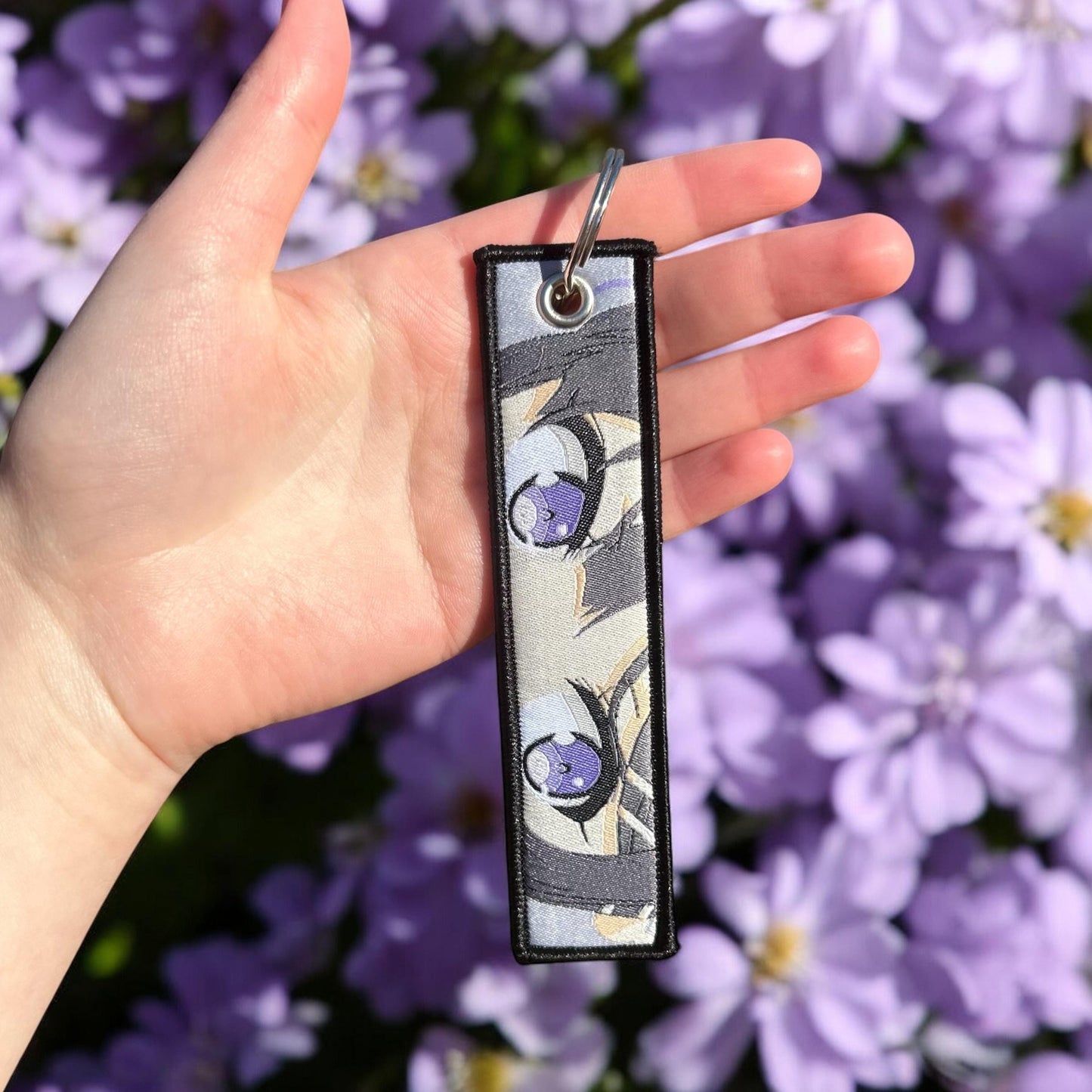 Bunny Suit Icon Embroidered Keychain