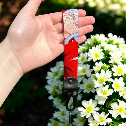 Crimson Robe Fighter Keychain Strap