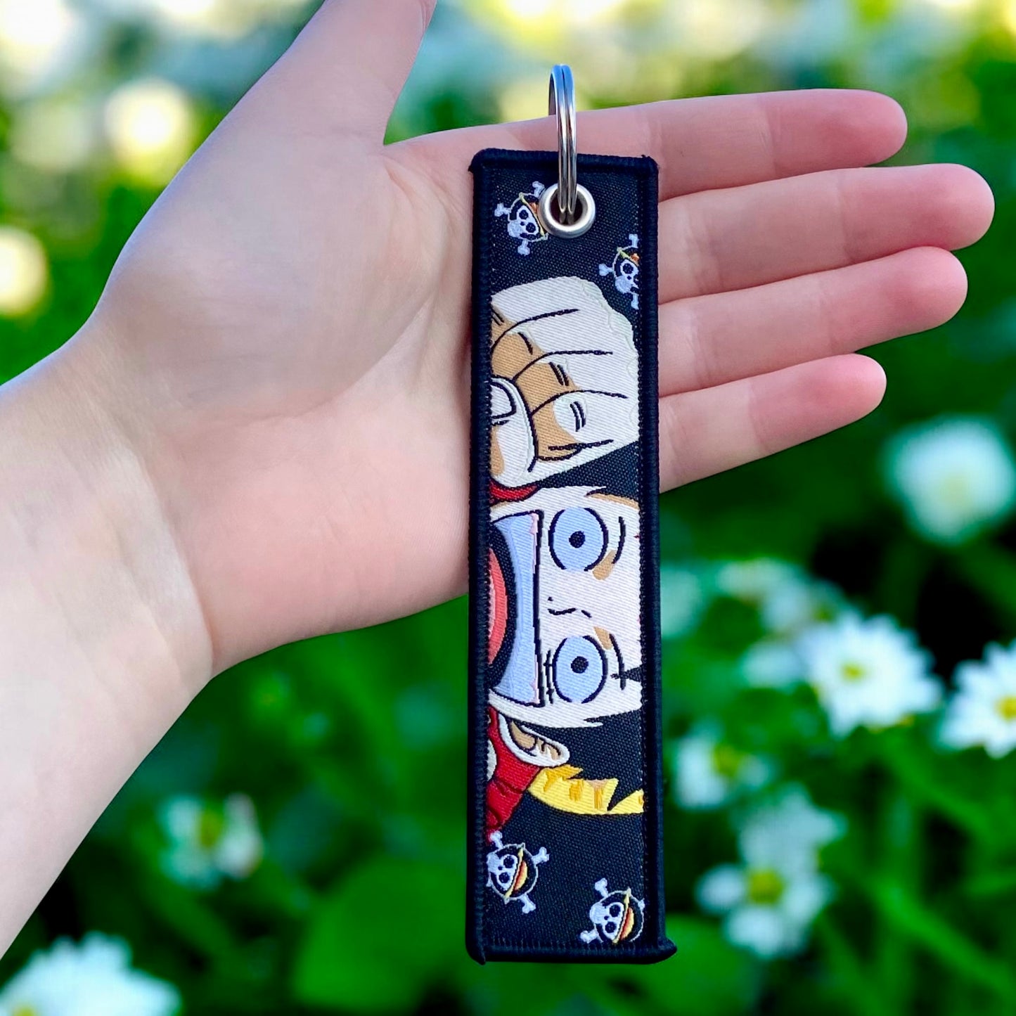 Golden Spirit Embroidered Keychain