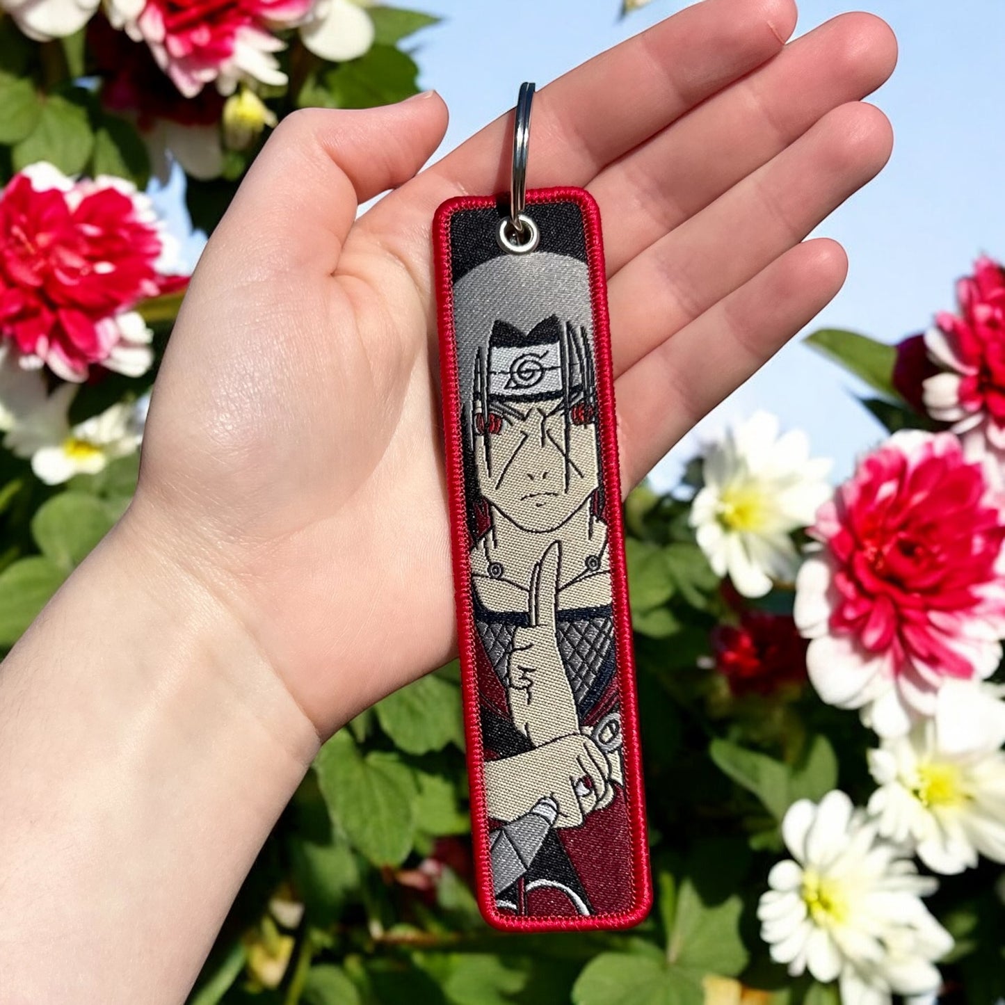 Crows of Dusk Embroidered Keychain