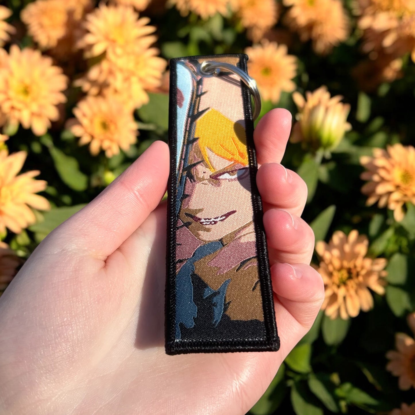 Mischievous Half Demon Embroidered Keychain