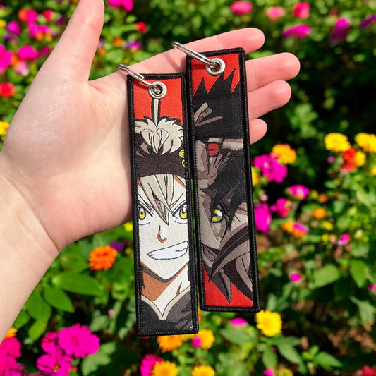 Black Blade Hero Embroidered Keychain