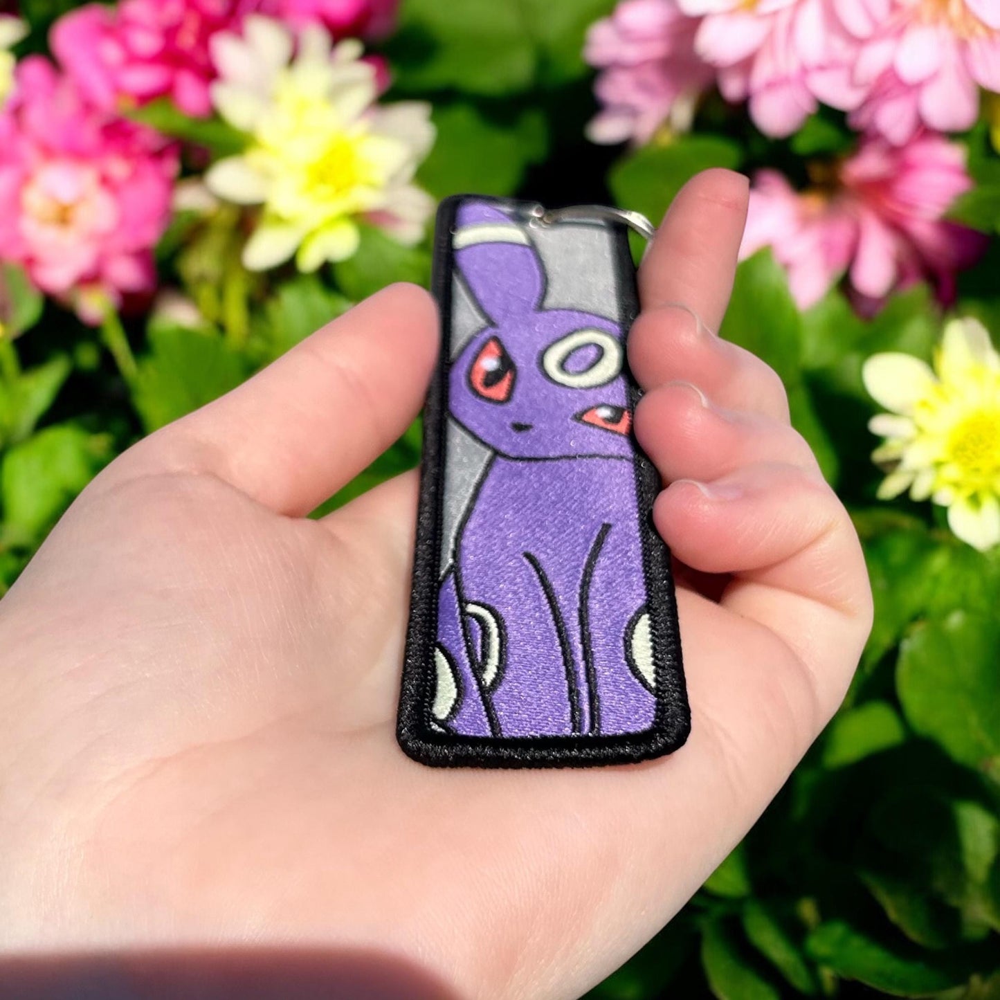 Moonlight Creature Embroidered Keychain