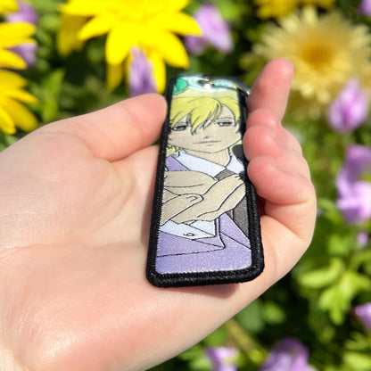 Flirty Prince Embroidered Keychain