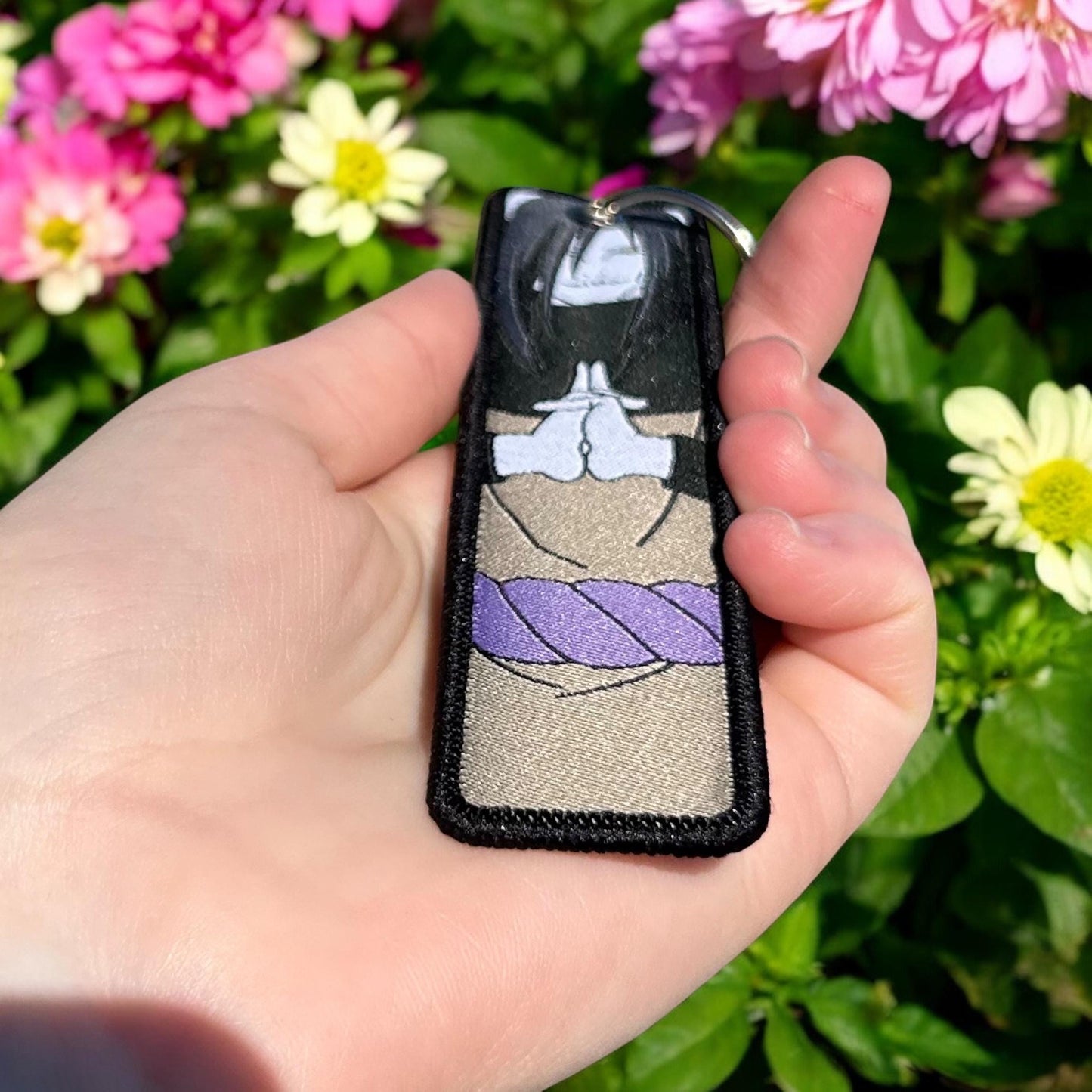 Cunning Snake Master Embroidered Keychain