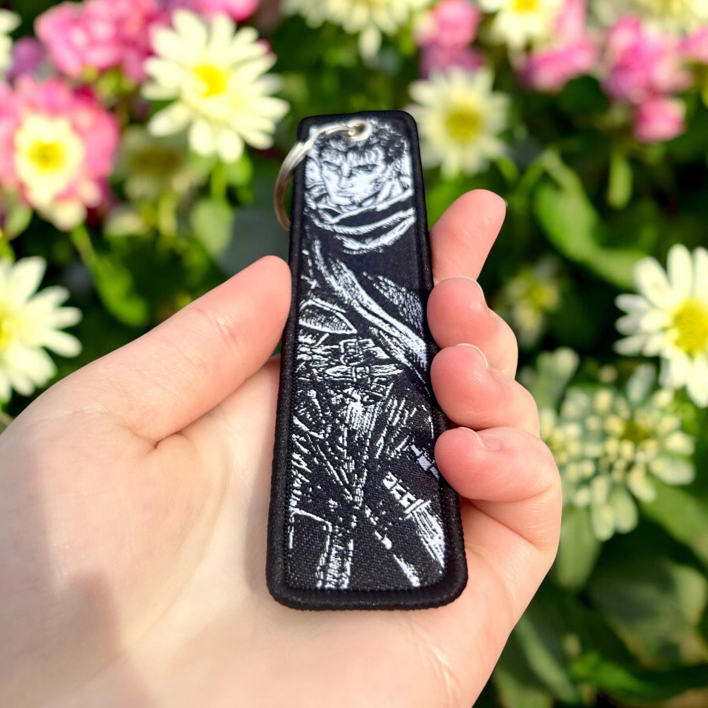 Eclipse Duo Embroidered Keychain