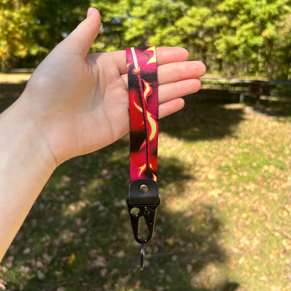 Blazing Spirit Warrior Keychain Strap