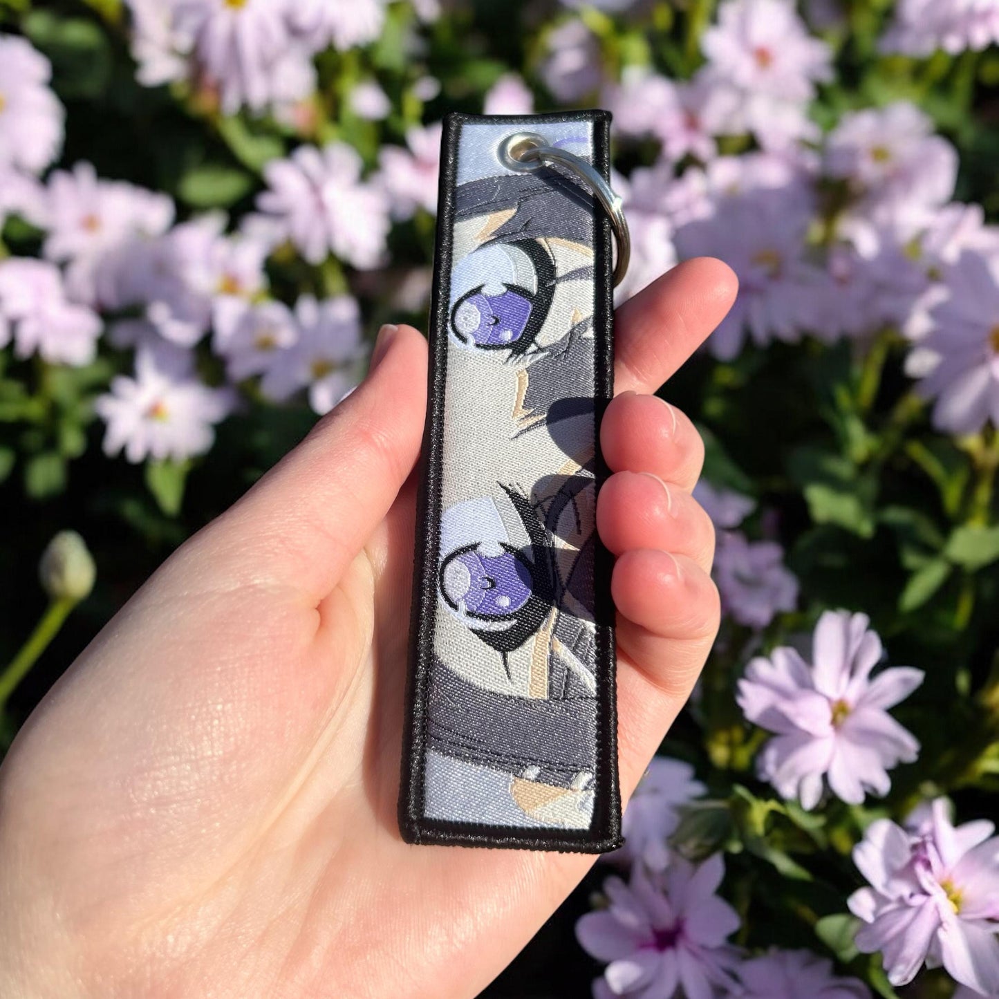 Bunny Suit Icon Embroidered Keychain