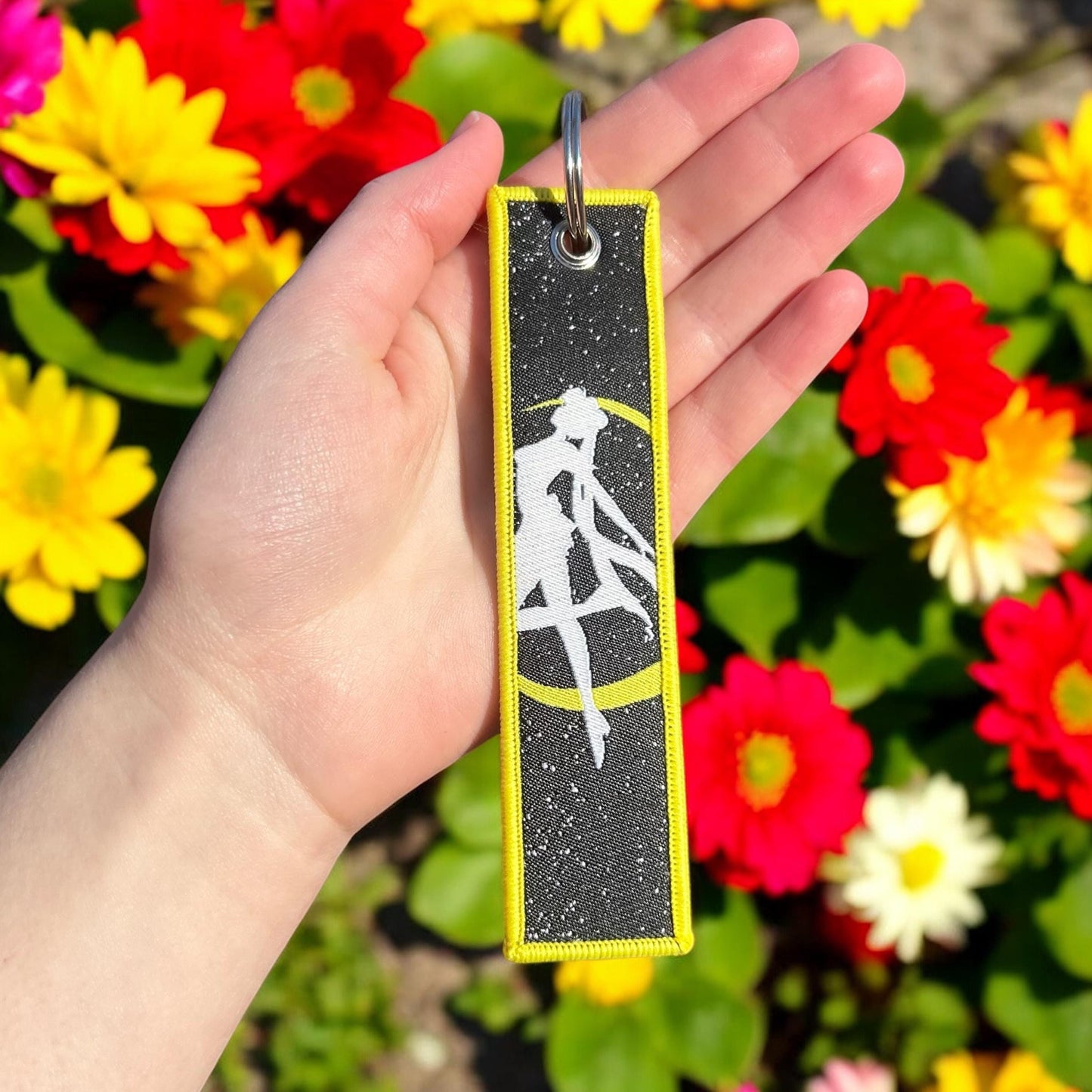 Lunar Heroine Embroidered Keychain