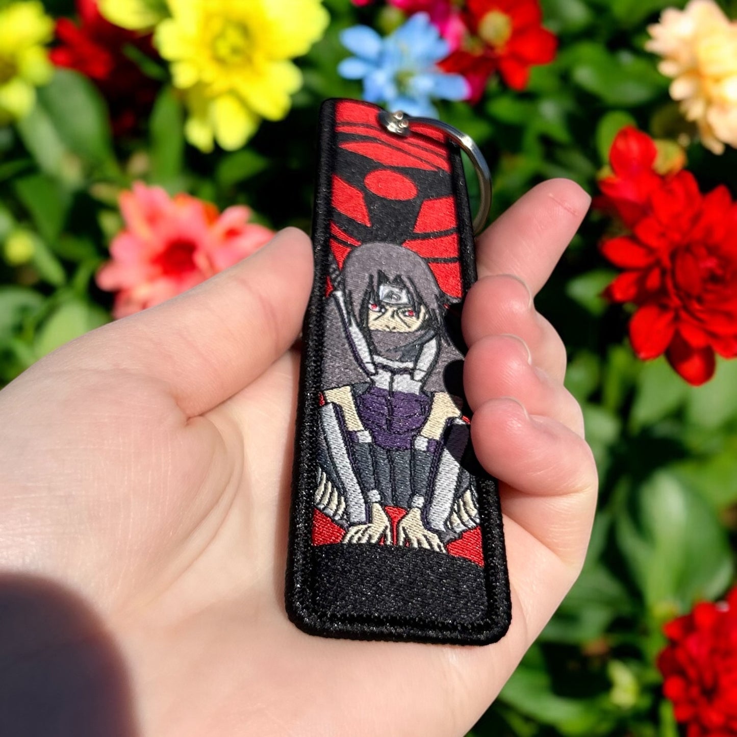 Eternal Night Embroidered Keychain