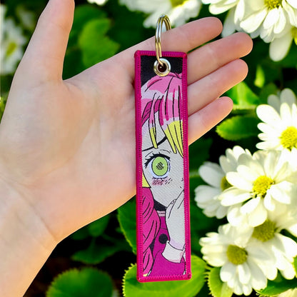 Sweetheart Warrior Embroidered Keychain