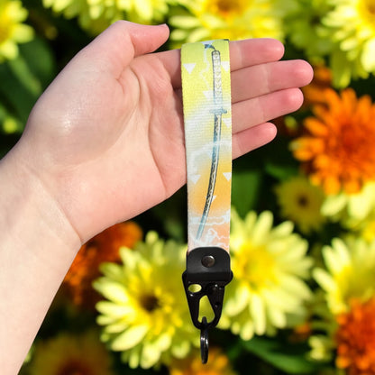 Golden Bolt Keychain Strap