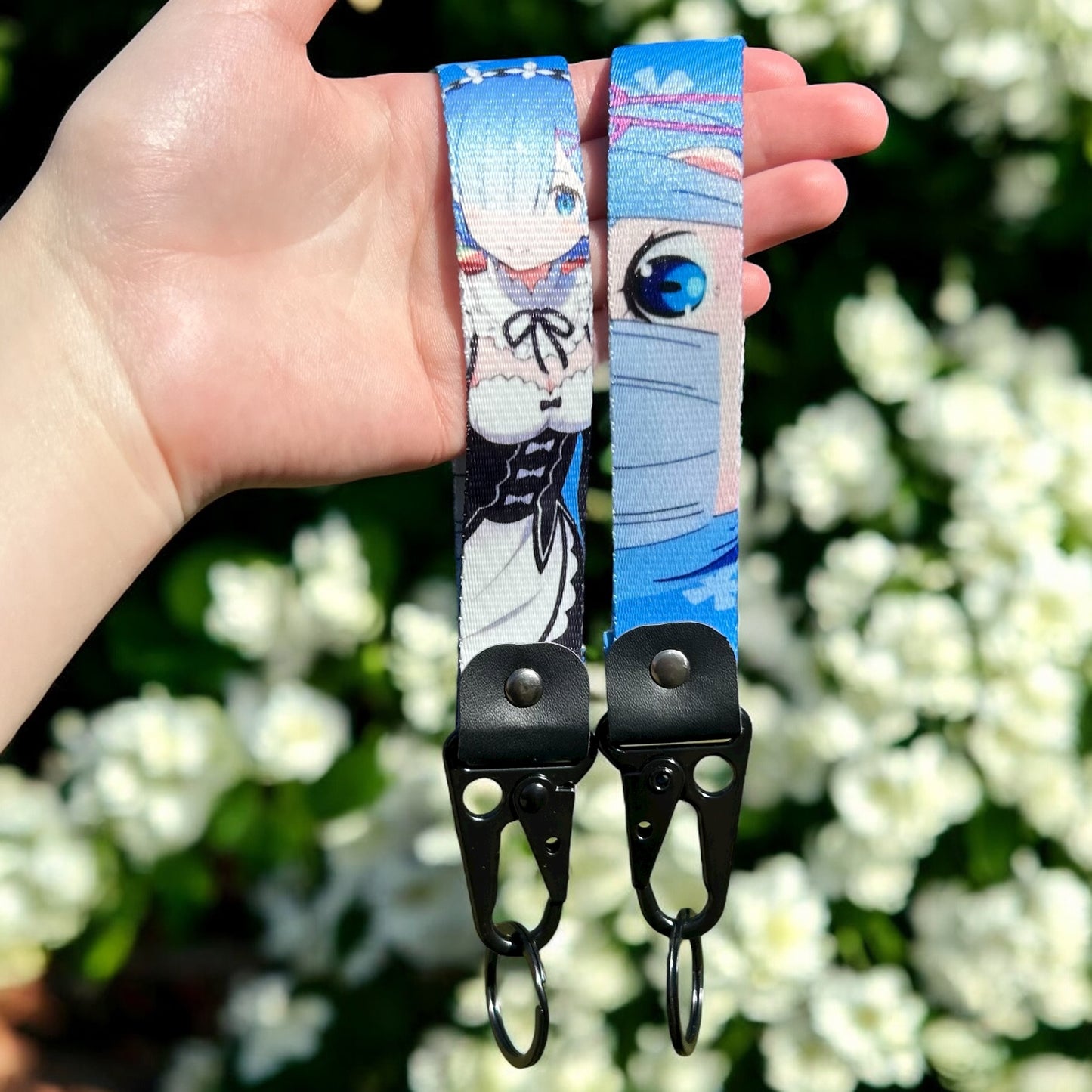 Blue Haired Maid Keychain Strap