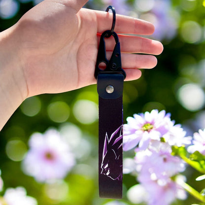 Purple Aura Warrior Keychain Strap
