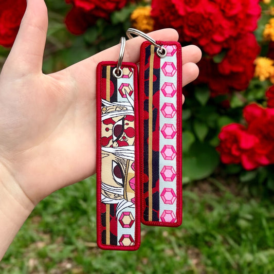 Flash and Fury Embroidered Keychain