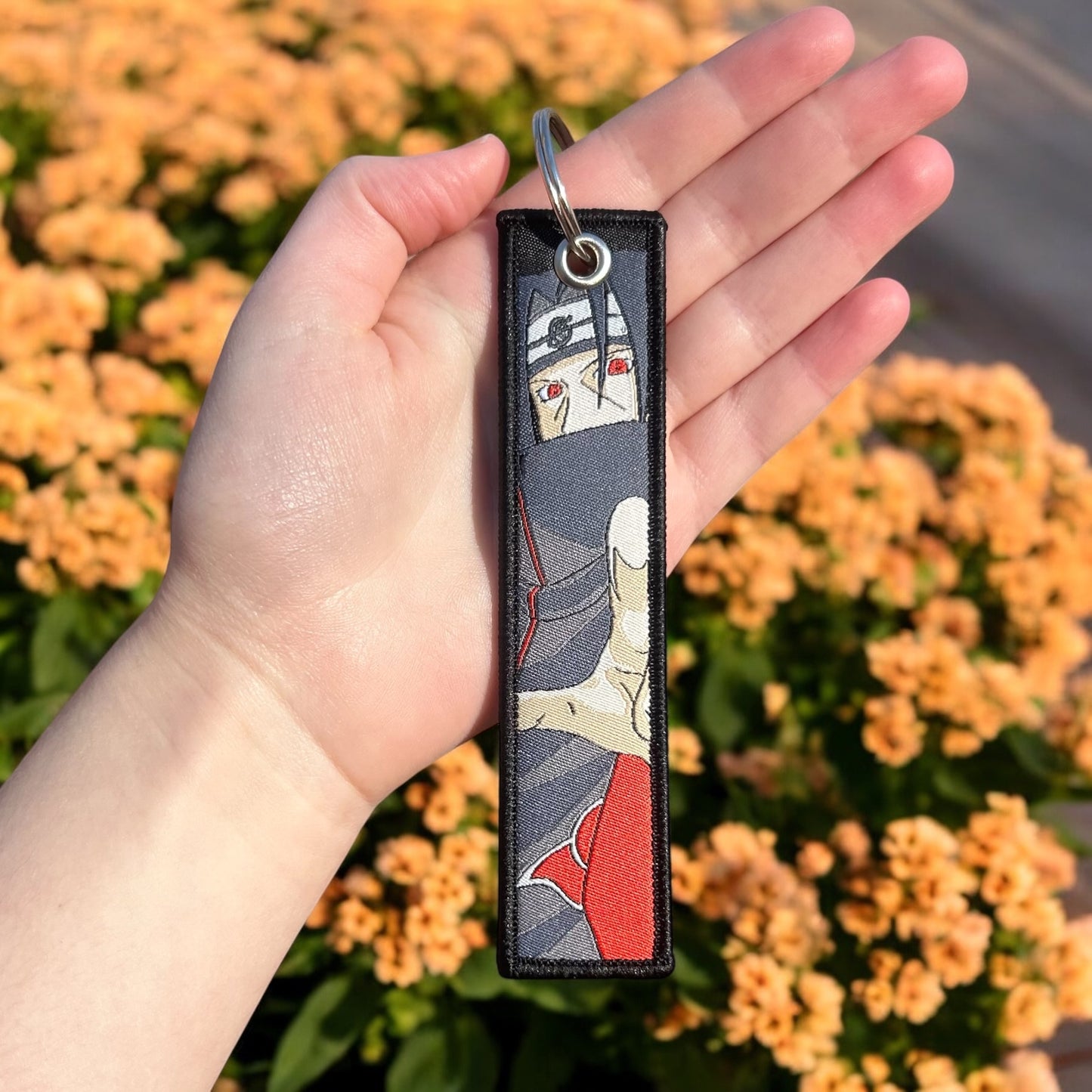 Silent Edge Embroidered Keychain