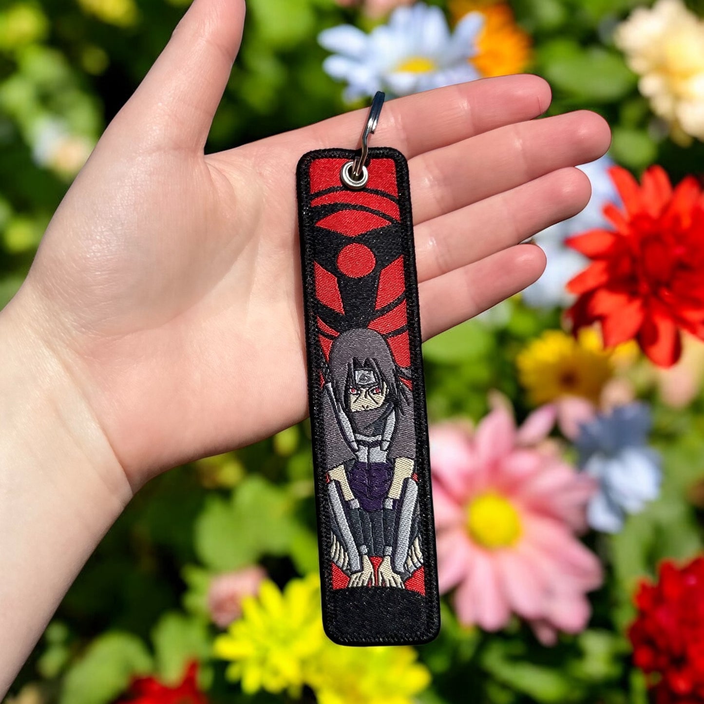 Eternal Night Embroidered Keychain