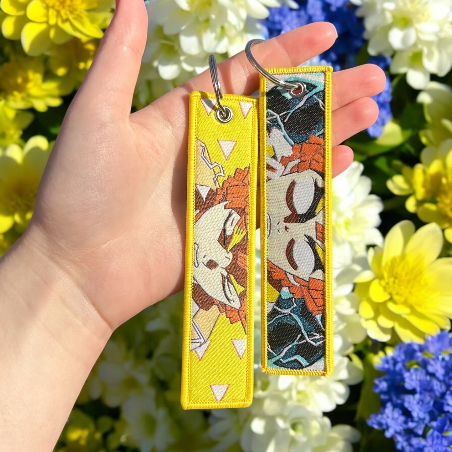 Flash-step Embroidered Keychain