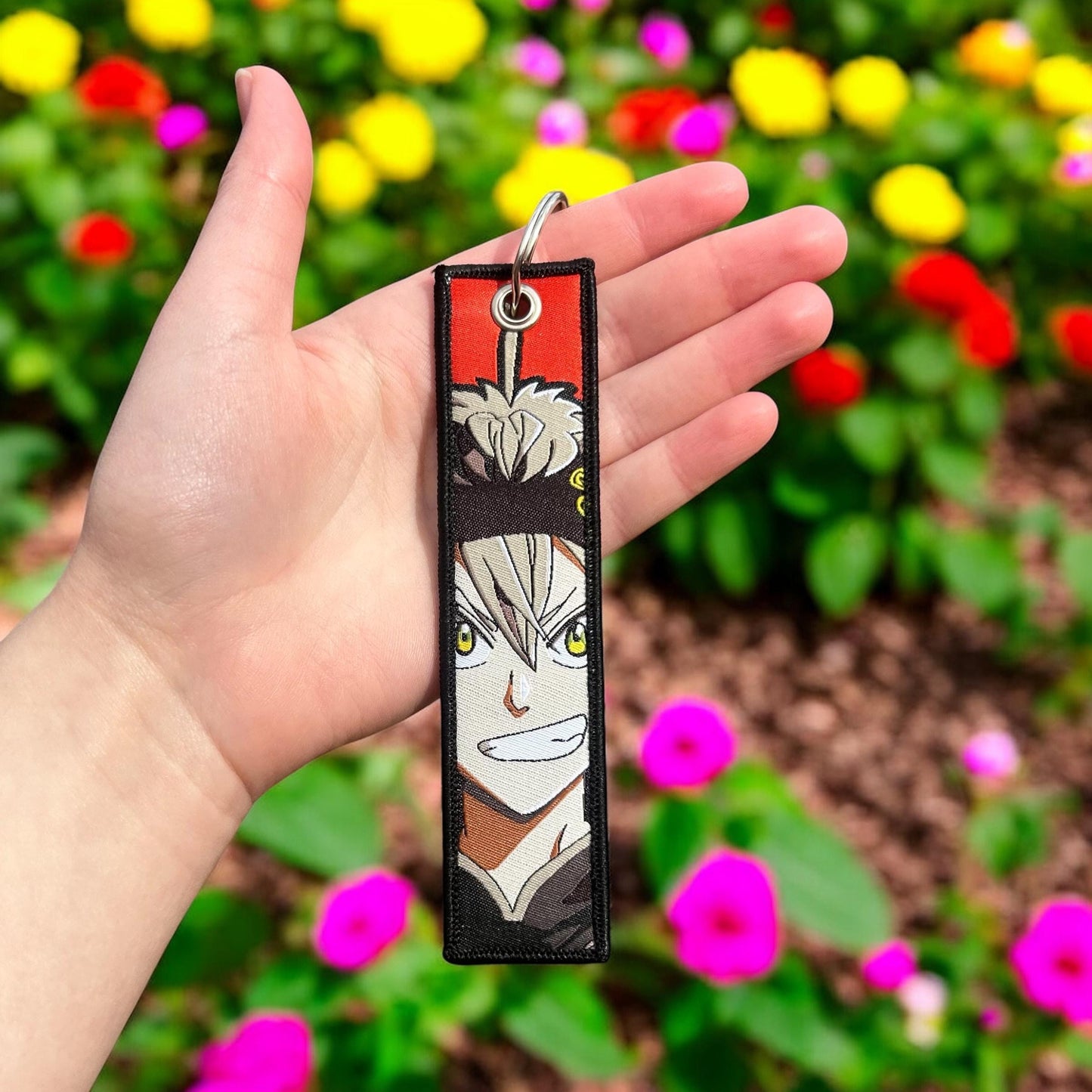 Black Blade Hero Embroidered Keychain