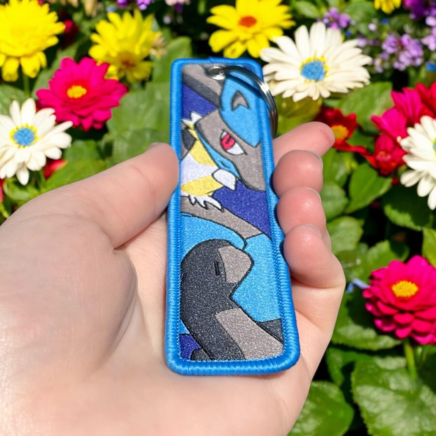 Aura Guardian Embroidered Keychain
