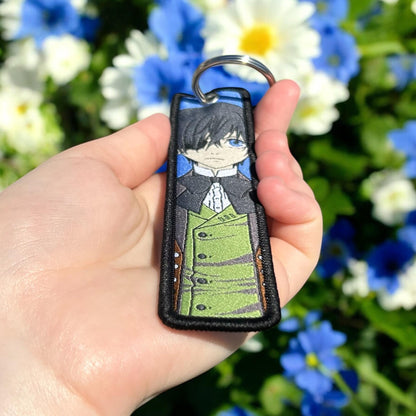 Victorian Duo Embroidered Keychain