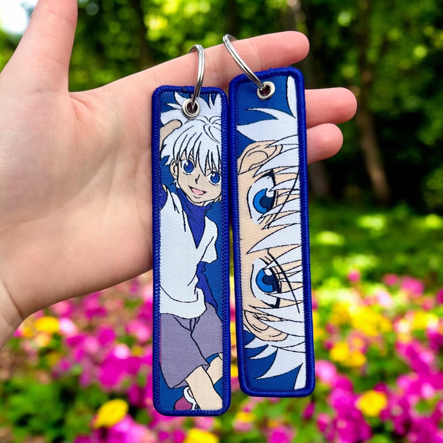 Electric Hunter Embroidered Keychain