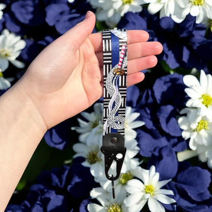 Serpent Swordsman Keychain Strap