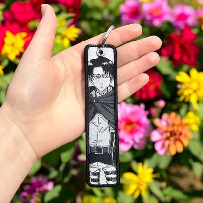 Sharp-Eyed Hero Embroidered Keychain