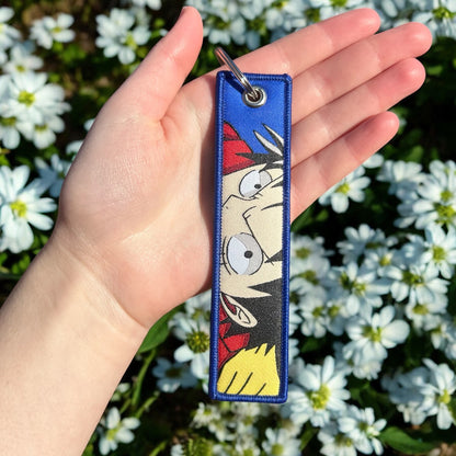 Fearless Pirate Embroidered Keychain