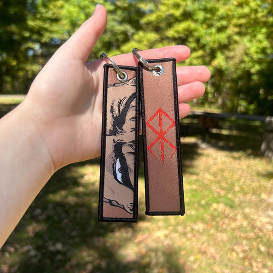 Dark Hero Embroidered Keychain