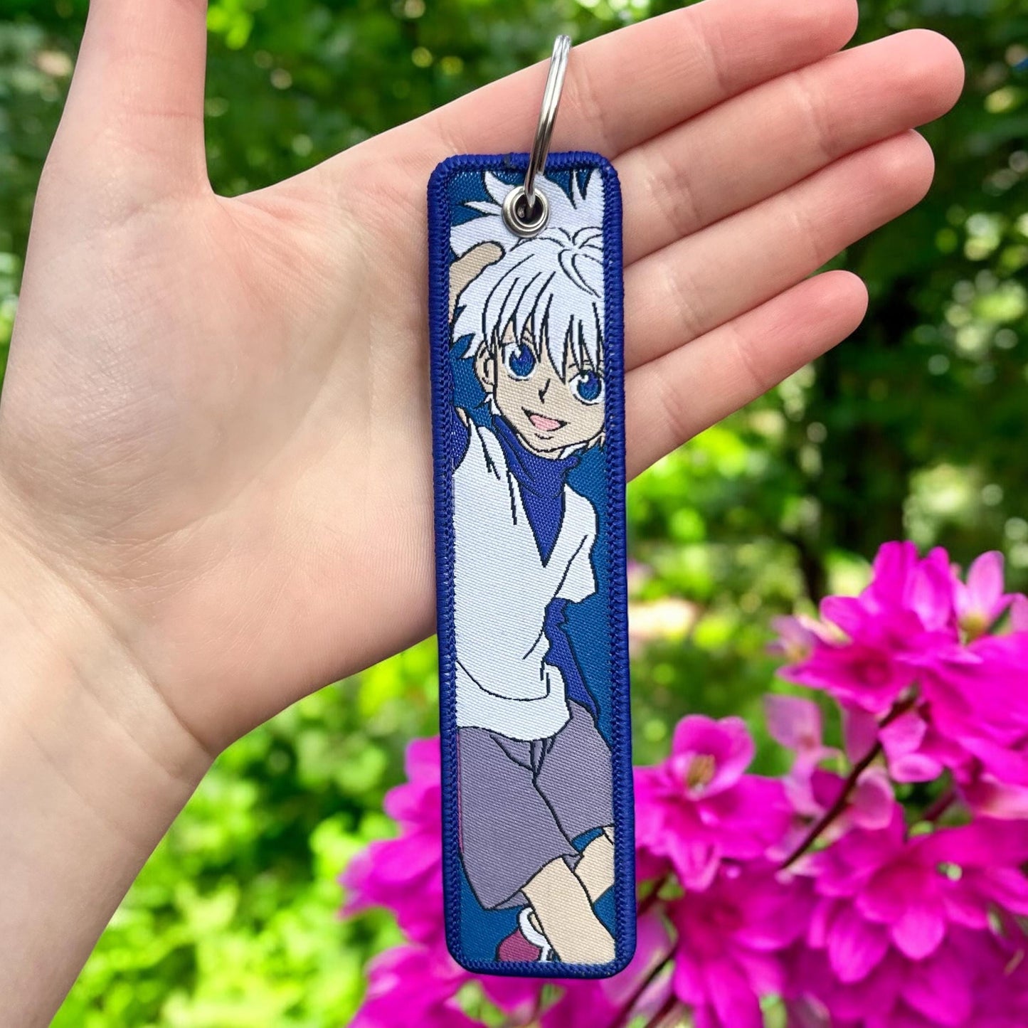 Electric Hunter Embroidered Keychain